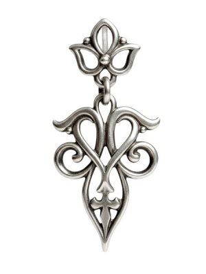 Fonott tulipános medál