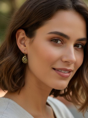 Csigaház fülbevaló