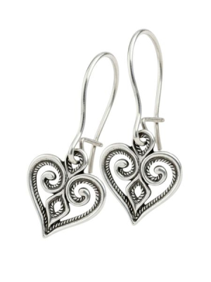 Szív-veretes fülbevaló (kis méret)