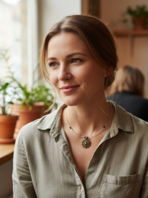 Rozetta nyakék, antikolt sárgaréz szín